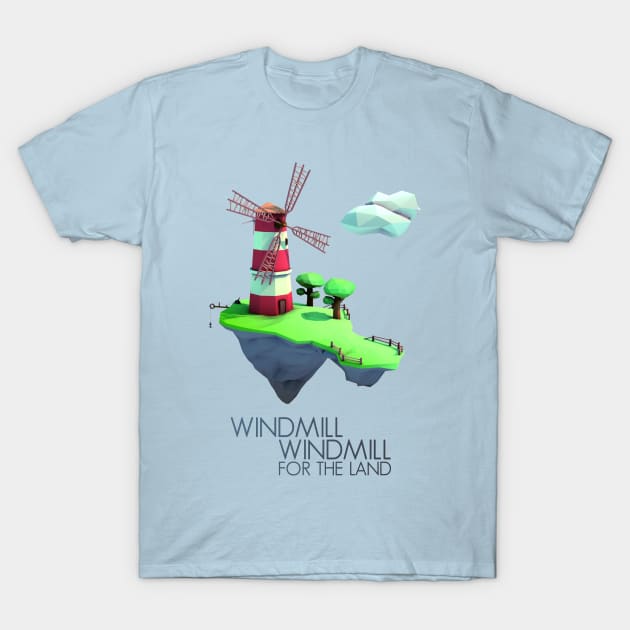 Windmill T-Shirt by GGMcGee